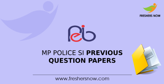 MP Police SI Previous Question Papers