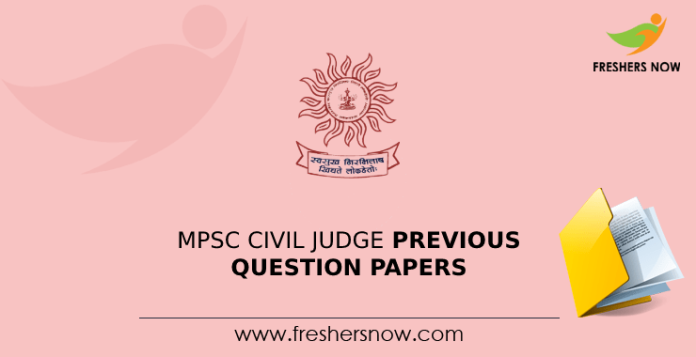 MPSC Civil Judge Previous Question Papers