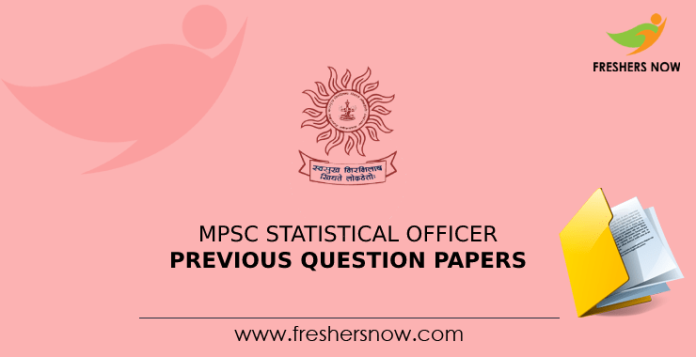 MPSC Statistical Officer Previous Question Papers