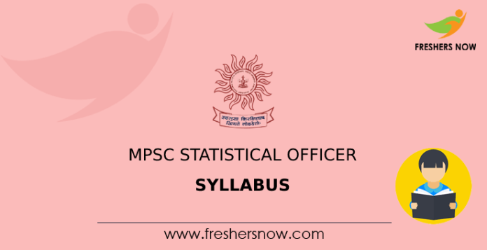 MPSC Statistical Officer Syllabus