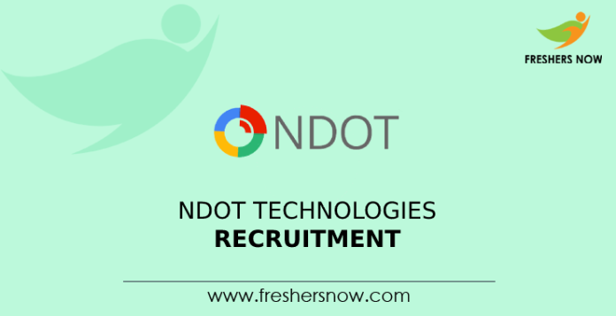 NDOT Technologies Recruitment