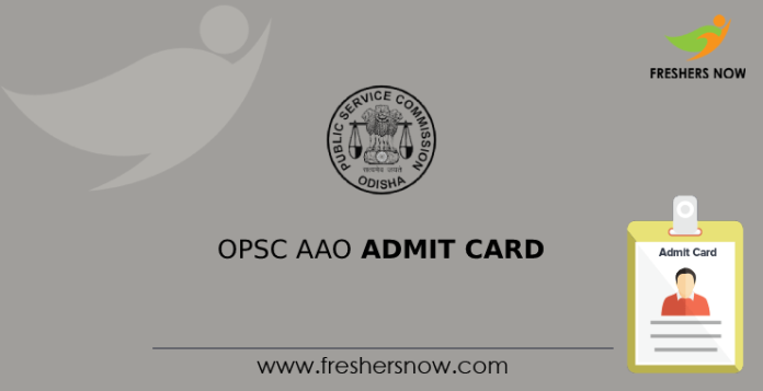 OPSC AAO Admit Card