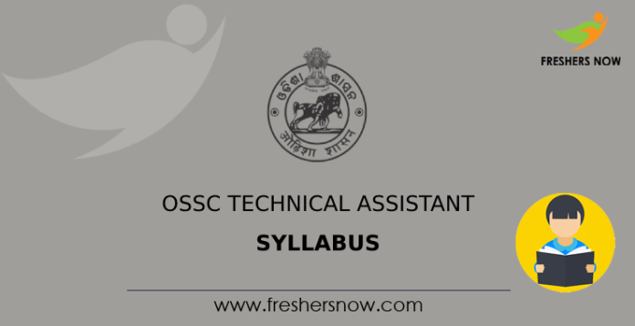 OSSC Technical Assistant Syllabus