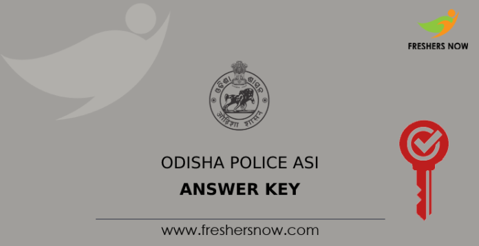 Odisha Police ASI Answer Key