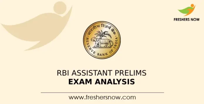RBI Assistant Prelims Exam analysis