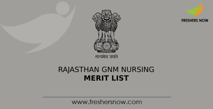 Rajasthan GNM Nursing Merit List