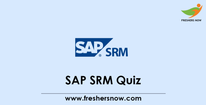 SAP SRM Quiz