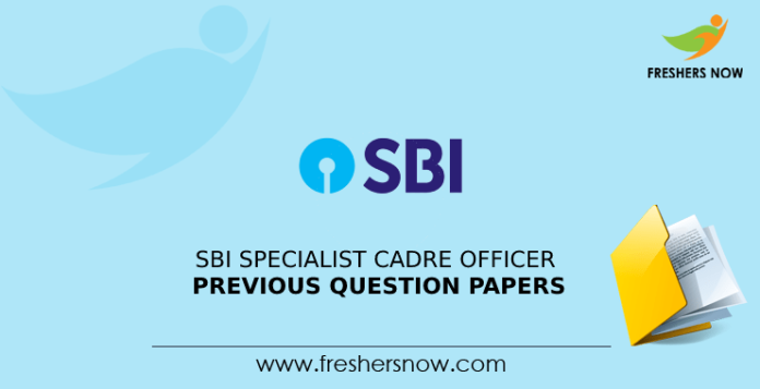 SBI Specialist Cadre Officer Previous Question Papers