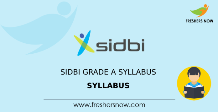 SIDBI Grade A Syllabus