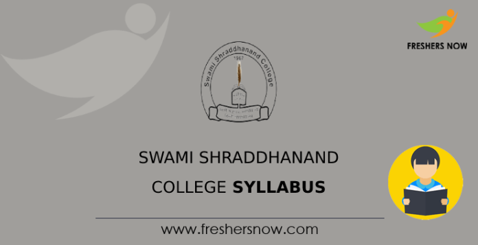 Swami Shraddhanand College Syllabus