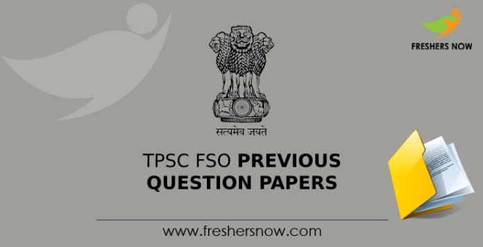 TPSC FSO Previous Question Papers