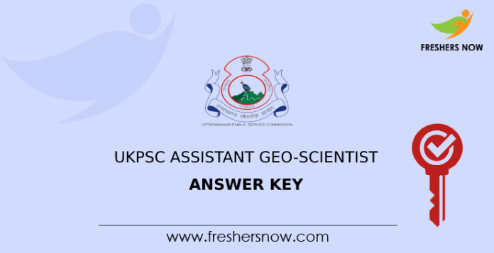 UKPSC Assistant Geo-Scientist Answer Key