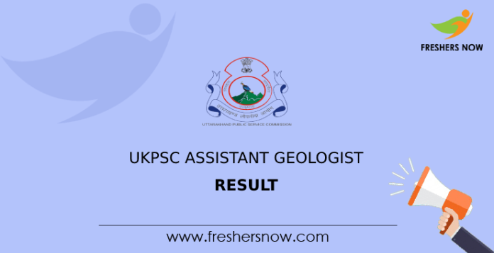 UKPSC Assistant Geologist Result
