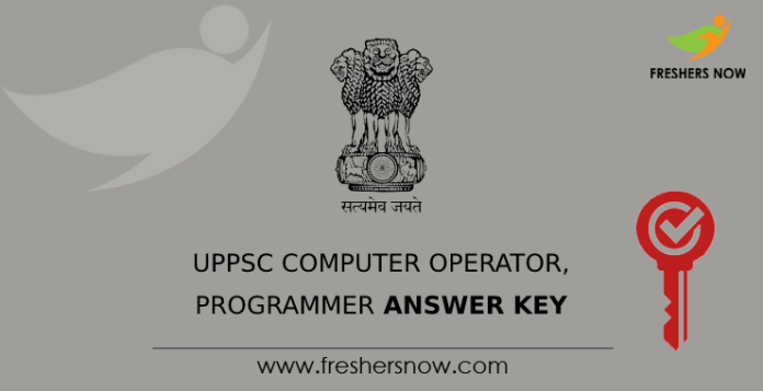 UPPSC Computer Operator, Programmer Answer Key