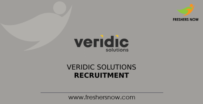 Veridic Solutions Recruitment