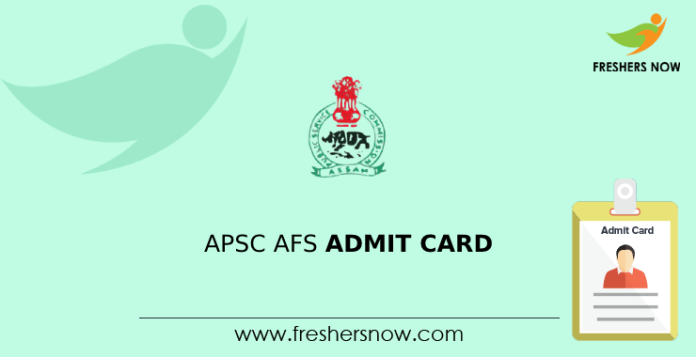 APSC AFS Admit Card