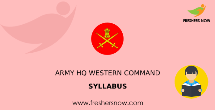 Army HQ Western Command Syllabus