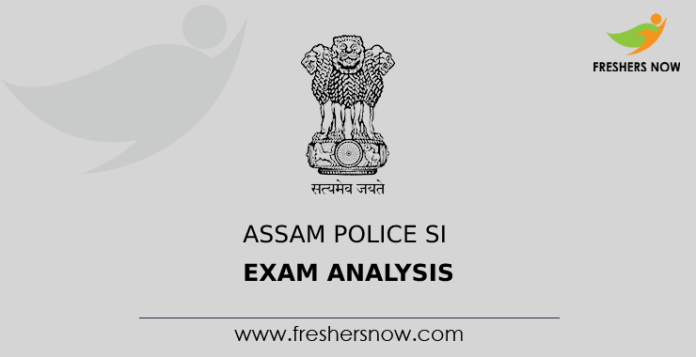 Assam Police SI Exam Analysis