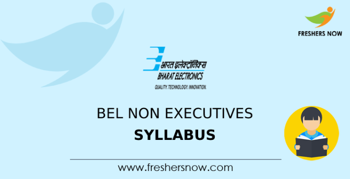 BEL Non Executives Syllabus