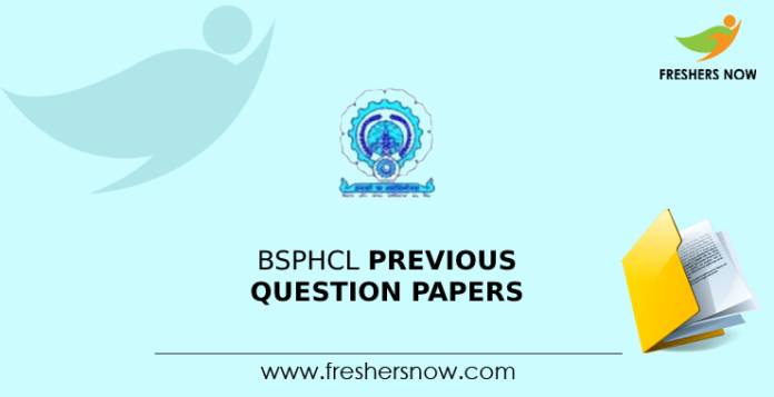 BSPHCL Previous Question Papers