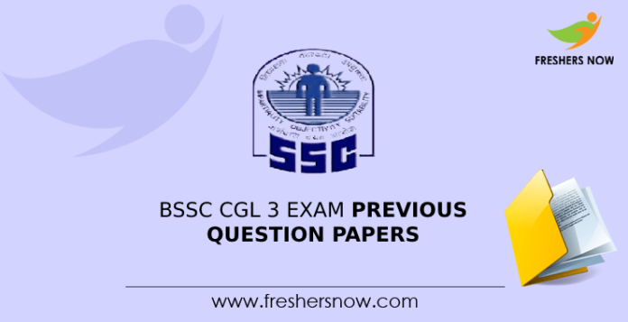 BSSC CGL 3 Exam Previous Question Papers PDF Download