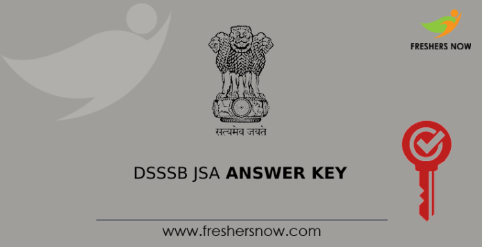 DSSSB JSA Answer Key