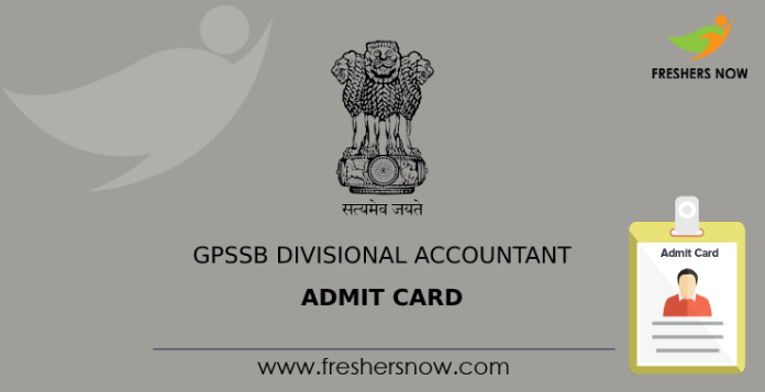 GPSSB Divisional Accountant Admit Card