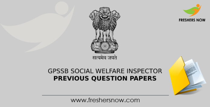 GPSSB Social Welfare Inspector Previous Question Papers