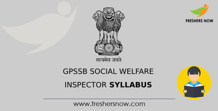 GPSSB Social Welfare Inspector Syllabus