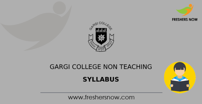 Gargi College Non Teaching Syllabus