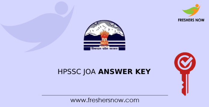 HPSSC JOA Answer Key