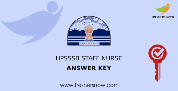 HPSSSB Staff Nurse Answer Key