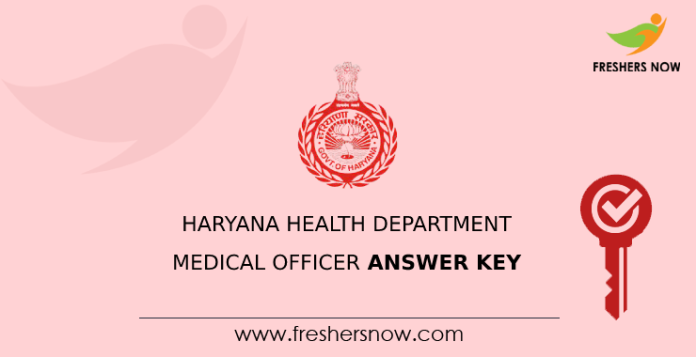 Haryana Health Department Medical Officer Answer Key