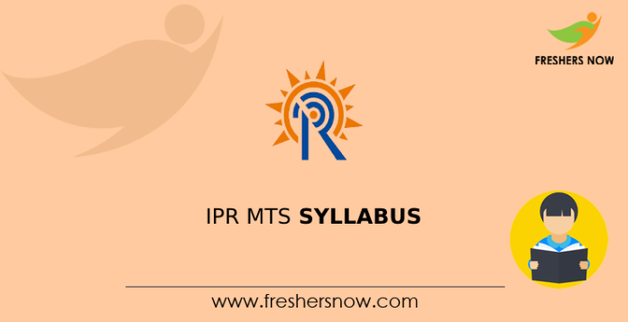IPR MTS Syllabus
