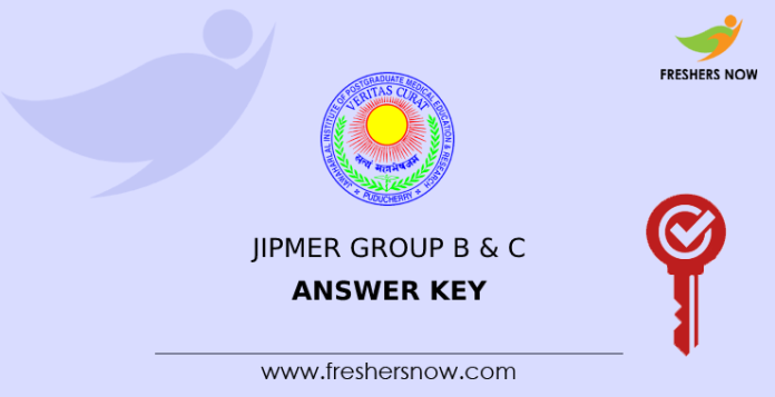 JIPMER Group B & C Answer Key