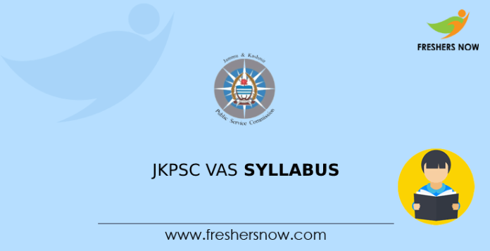 JKPSC VAS Syllabus