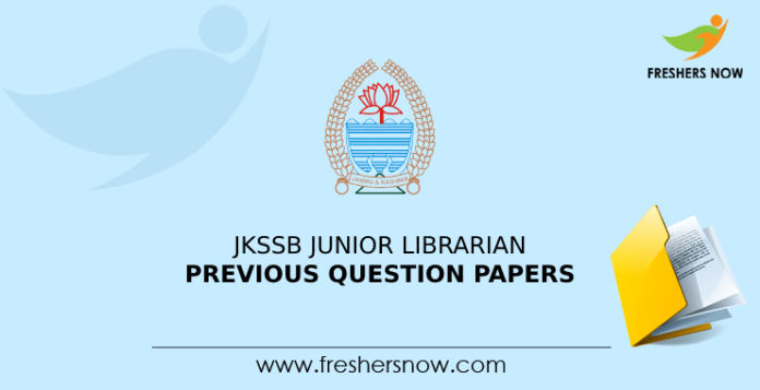 JKSSB Junior Librarian Previous Question Papers