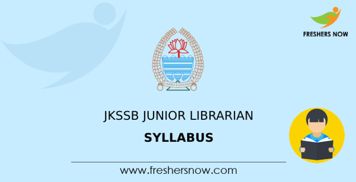 JKSSB Junior Librarian Syllabus