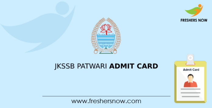 JKSSB Patwari Admit Card