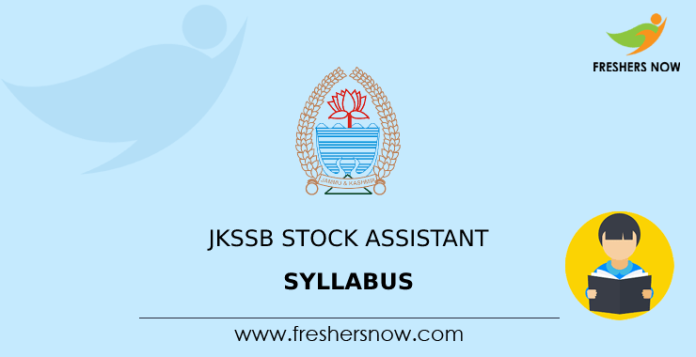 JKSSB Stock Assistant Syllabus