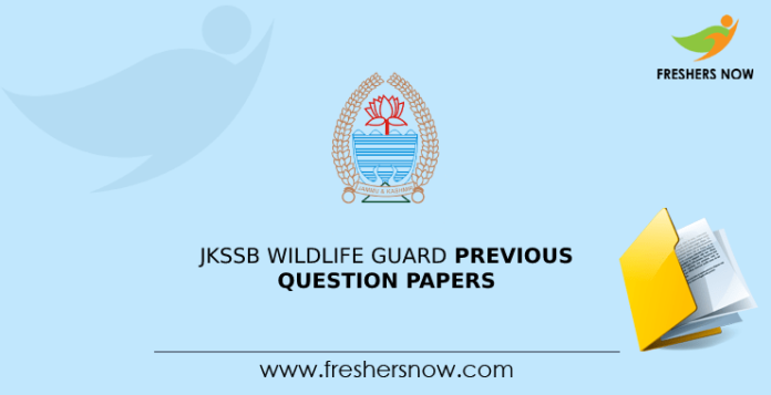 JKSSB Wildlife Guard Previous Question Papers