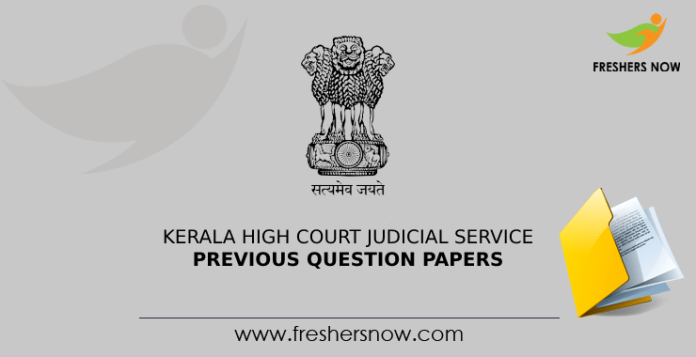Kerala High Court Judicial Service Previous Question Papers