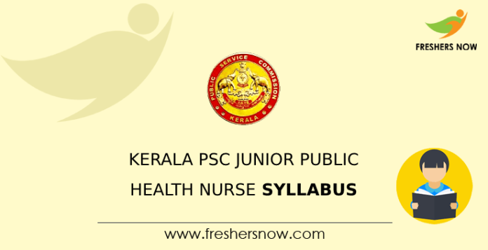 Kerala PSC Junior Public Health Nurse Syllabus