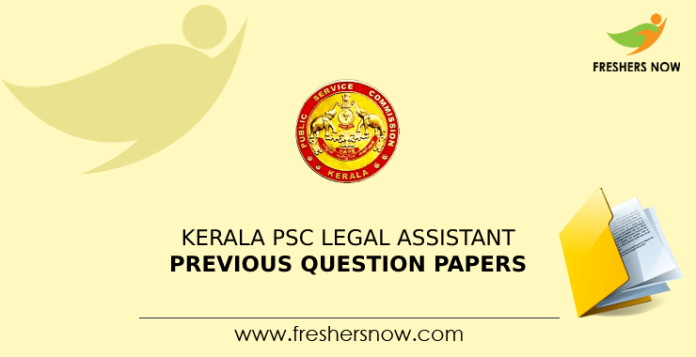 Kerala PSC Legal Assistant Previous Question Papers