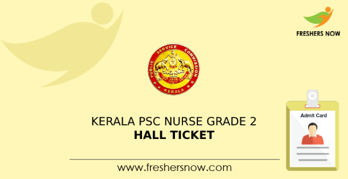 Kerala PSC Nurse Grade 2 Hall Ticket-min