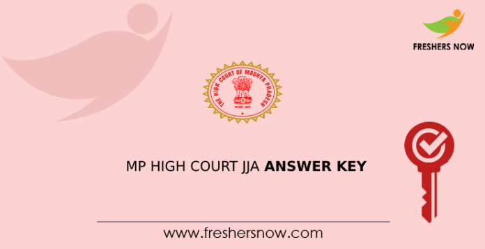 MP High Court JJA Answer Key