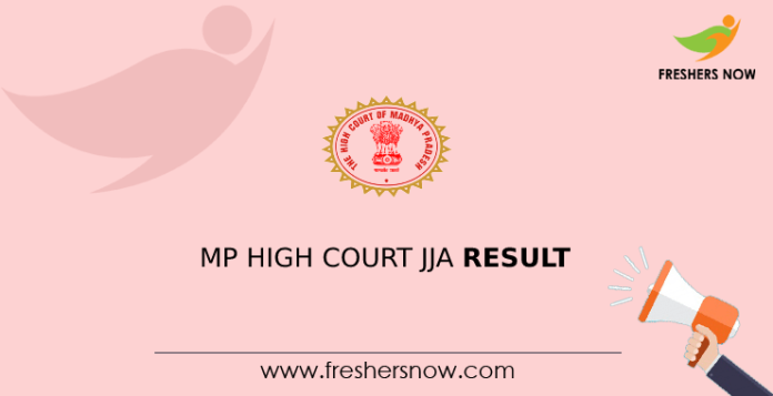 MP High Court JJA Result