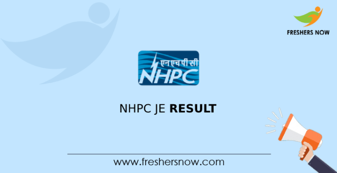 NHPC JE Result