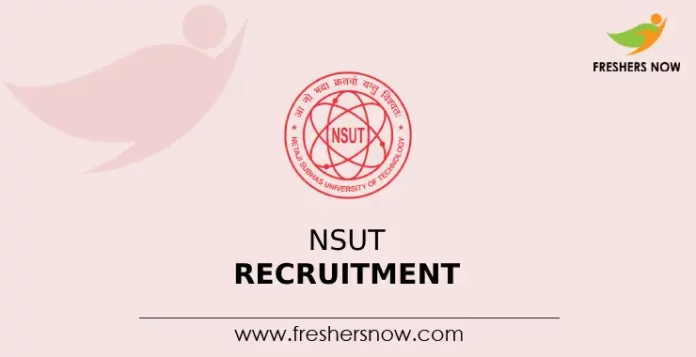 NSUT Recruitment