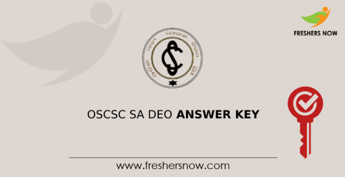 OSCSC SA DEO Answer Key
